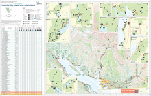 Load image into Gallery viewer, Vancouver, Coast and Mountains  - Provincial Parks Map &amp; Visitors' Guide (Box of 250 Maps)
